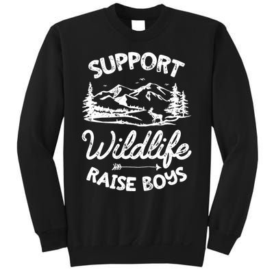 Support Wildlife Raise Mom Dad Mother Parents Sweatshirt