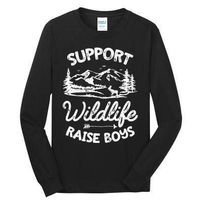 Support Wildlife Raise Mom Dad Mother Parents Tall Long Sleeve T-Shirt