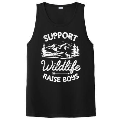 Support Wildlife Raise Mom Dad Mother Parents PosiCharge Competitor Tank