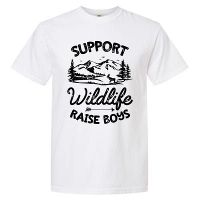 Support Wildlife Raise Mom Dad Mother Parents Garment-Dyed Heavyweight T-Shirt