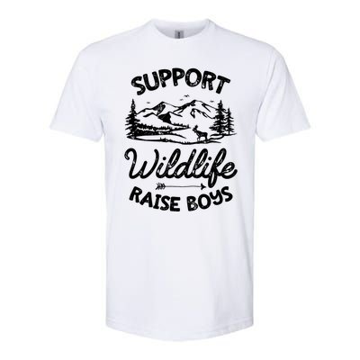 Support Wildlife Raise Mom Dad Mother Parents Softstyle CVC T-Shirt