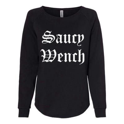 Saucy Wench Ren Faire Funny Halloween Costume Womens California Wash Sweatshirt