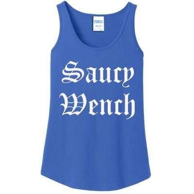 Saucy Wench Ren Faire Funny Halloween Costume Ladies Essential Tank