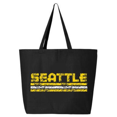 Seattle Washington Retro Vintage Weathered 25L Jumbo Tote