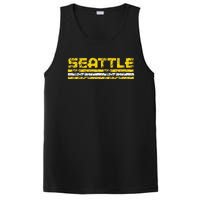 Seattle Washington Retro Vintage Weathered PosiCharge Competitor Tank