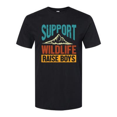 Support Wildlife Raise Boy Softstyle® CVC T-Shirt