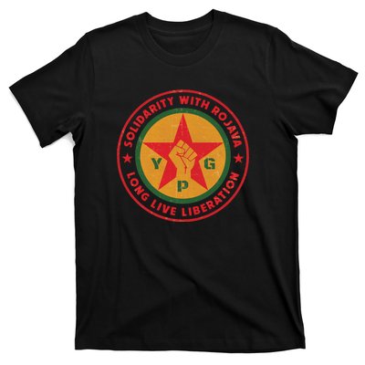 Solidarity With Rojava | Long Live Liberation | YPG T-Shirt