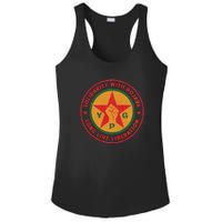 Solidarity With Rojava | Long Live Liberation | YPG Ladies PosiCharge Competitor Racerback Tank