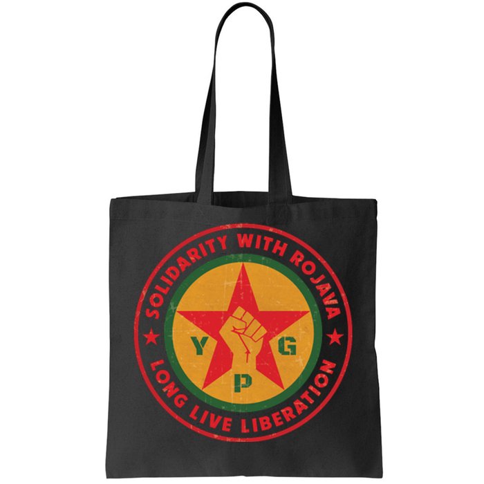 Solidarity With Rojava | Long Live Liberation | YPG Tote Bag