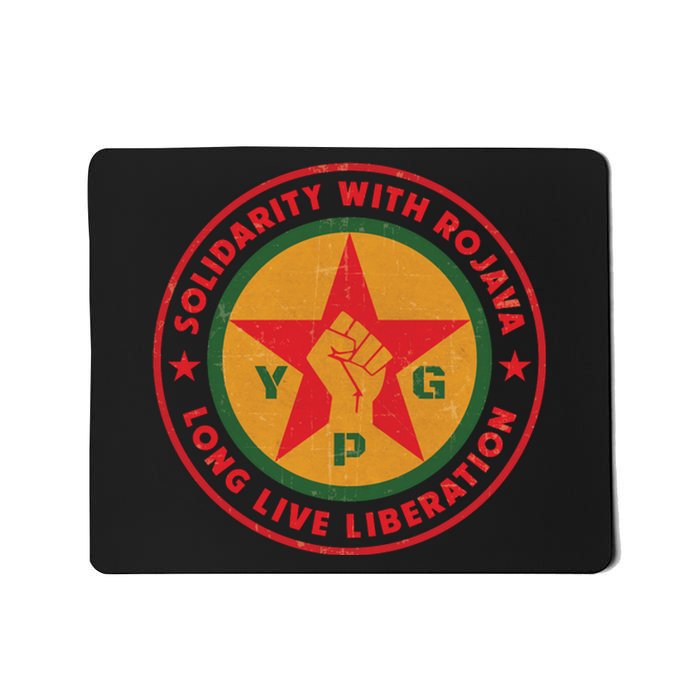 Solidarity With Rojava | Long Live Liberation | YPG Mousepad