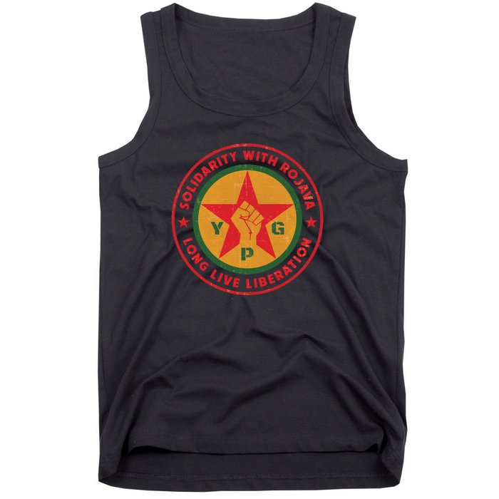 Solidarity With Rojava | Long Live Liberation | YPG Tank Top