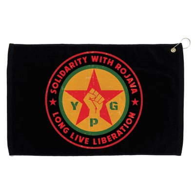 Solidarity With Rojava | Long Live Liberation | YPG Grommeted Golf Towel