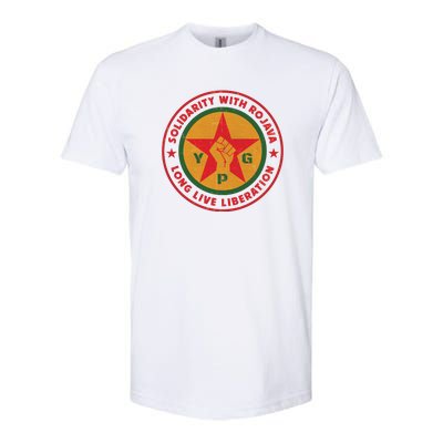 Solidarity With Rojava | Long Live Liberation | YPG Softstyle CVC T-Shirt