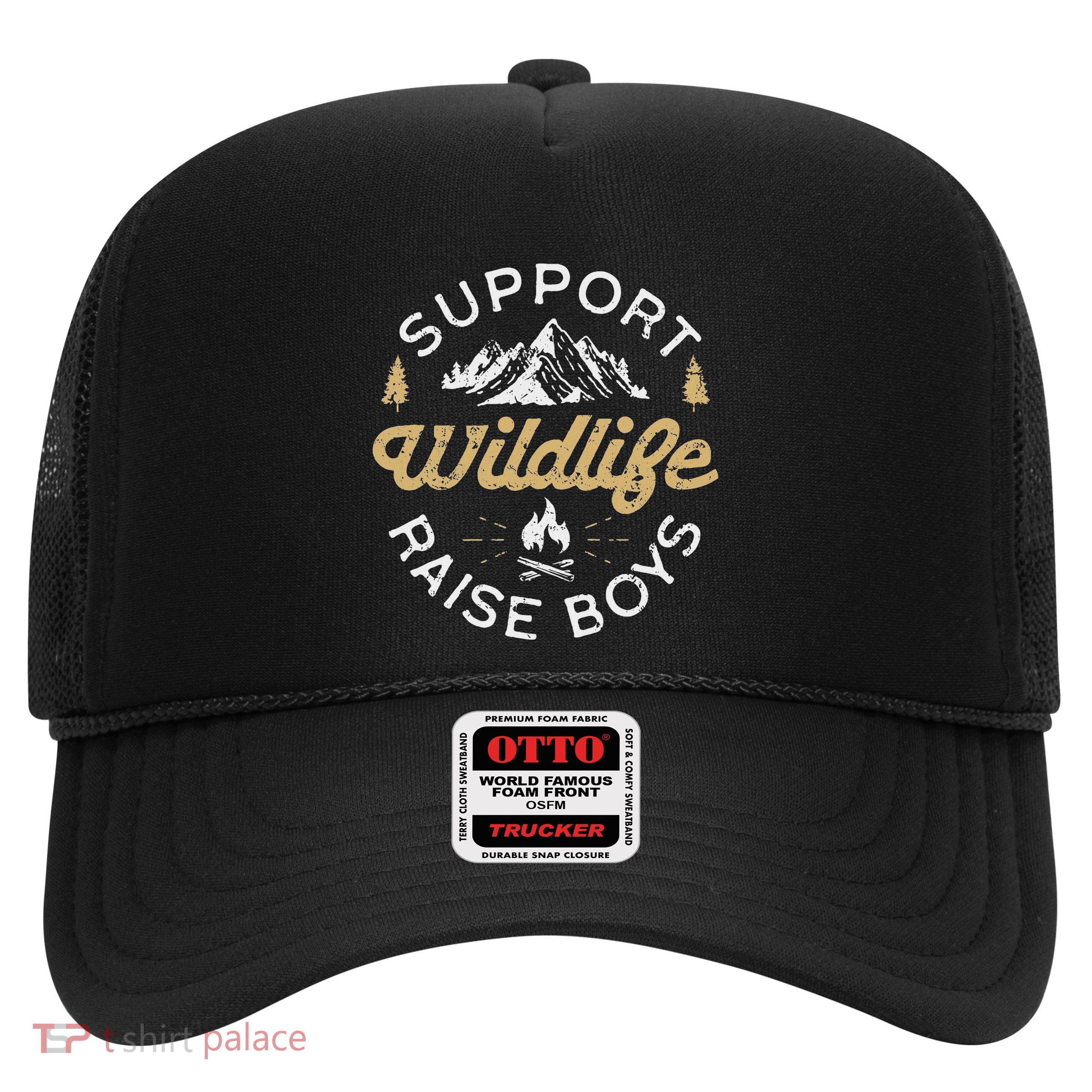 Support Wildlife Raise Parent Mom & Dad Gift Trucker Hat