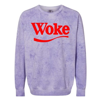 Stay Woke Red Classic Resist Graphic Gift Colorblast Crewneck Sweatshirt