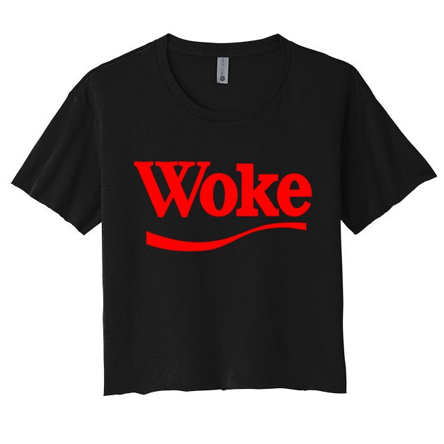Stay Woke Red Classic Resist Graphic Gift Crop Top