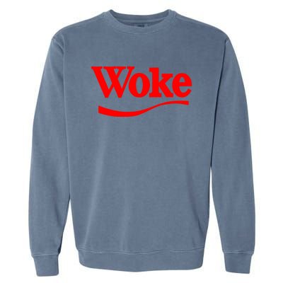 Stay Woke Red Classic Resist Graphic Gift Garment-Dyed Sweatshirt