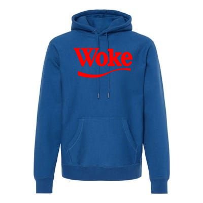 Stay Woke Red Classic Resist Graphic Gift Premium Hoodie