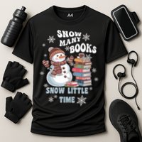 Snowflakes Wintertime Reading Snow Y Books Cute Snow Cute Gift Cooling Performance Crew T-Shirt