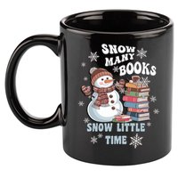 Snowflakes Wintertime Reading Snow Y Books Cute Snow Cute Gift 11oz C Handle Ceramic Mug