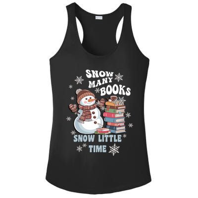 Snowflakes Wintertime Reading Snow Y Books Cute Snow Cute Gift Ladies PosiCharge Competitor Racerback Tank