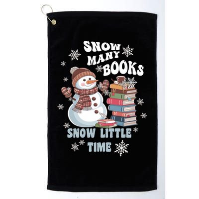Snowflakes Wintertime Reading Snow Y Books Cute Snow Cute Gift Golf Towel