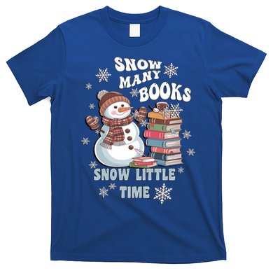 Snowflakes Wintertime Reading Snow Y Books Cute Snow Cute Gift T-Shirt