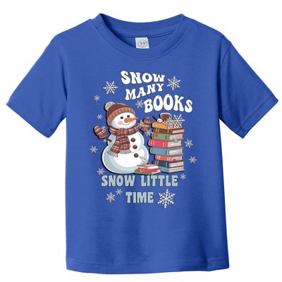 Snowflakes Wintertime Reading Snow Y Books Cute Snow Cute Gift Toddler T-Shirt