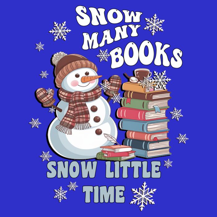 Snowflakes Wintertime Reading Snow Y Books Cute Snow Cute Gift Kids Sweatshirt