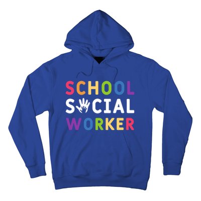 Social Work Rainbow School Social Worker Gift Hoodie