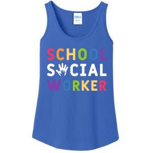 Social Work Rainbow School Social Worker Gift Ladies Essential Tank