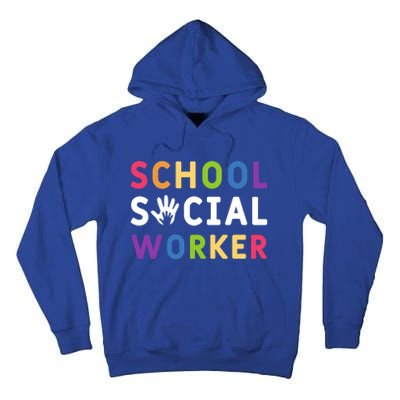 Social Work Rainbow School Social Worker Gift Tall Hoodie