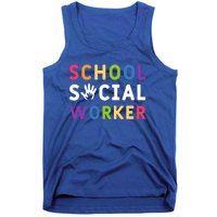 Social Work Rainbow School Social Worker Gift Tank Top