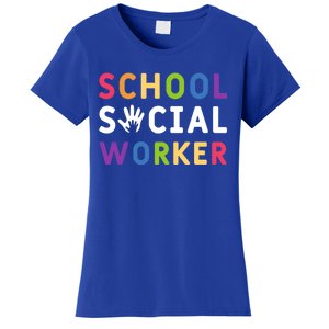 Social Work Rainbow School Social Worker Gift Women's T-Shirt