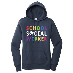 Social Work Rainbow School Social Worker Gift Women's Pullover Hoodie