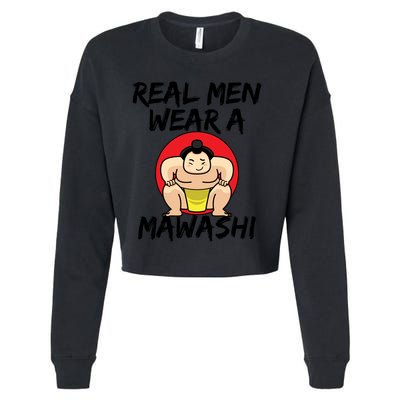 Sumo Wrestling Real Wear A Mawashi Gift Cropped Pullover Crew