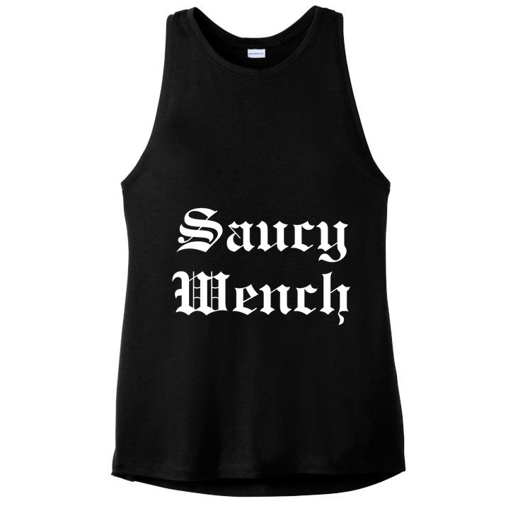 Saucy Wench Ren Faire Funny Halloween Costume Ladies PosiCharge Tri-Blend Wicking Tank