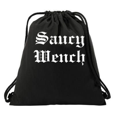 Saucy Wench Ren Faire Funny Halloween Costume Drawstring Bag