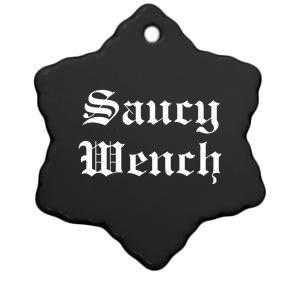 Saucy Wench Ren Faire Funny Halloween Costume Ceramic Star Ornament