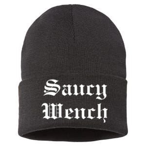 Saucy Wench Ren Faire Funny Halloween Costume Sustainable Knit Beanie