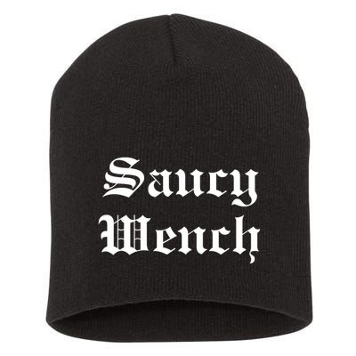 Saucy Wench Ren Faire Funny Halloween Costume Short Acrylic Beanie