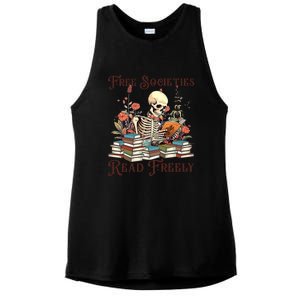 Strong Woman Reads Books Free Societies Read Freely Books Ladies PosiCharge Tri-Blend Wicking Tank