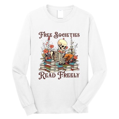 Strong Woman Reads Books Free Societies Read Freely Books Long Sleeve Shirt