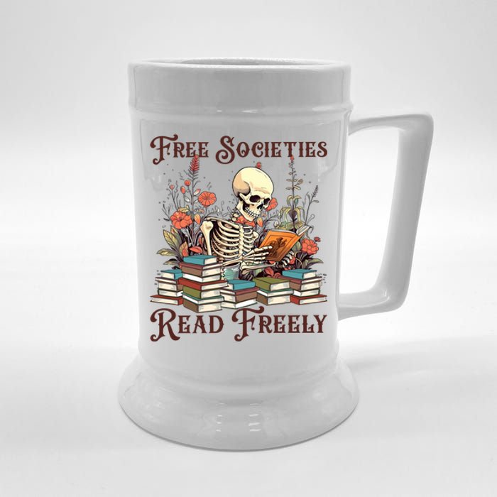 Strong Woman Reads Books Free Societies Read Freely Books Beer Stein