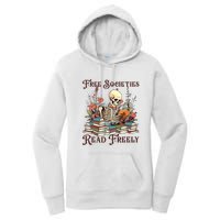 Strong Woman Reads Books Free Societies Read Freely Books Women's Pullover Hoodie