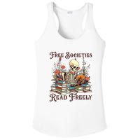 Strong Woman Reads Books Free Societies Read Freely Books Ladies PosiCharge Competitor Racerback Tank