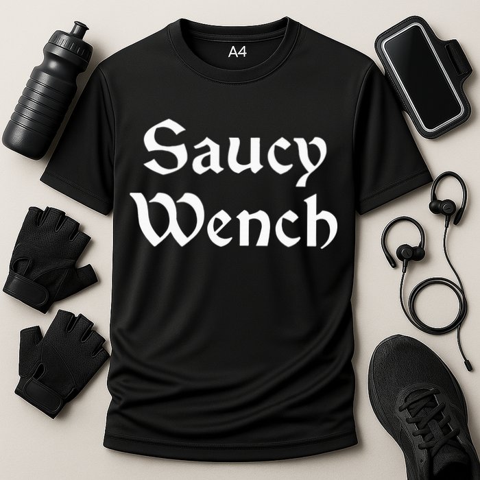 Saucy Wench Renaissance Fair Fayre Funny Renfest Halloween Cooling Performance Crew T-Shirt