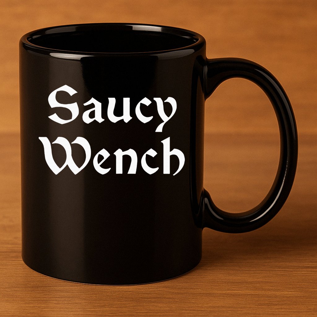 Saucy Wench Renaissance Fair Fayre Funny Renfest Halloween 11oz C Handle Ceramic Mug