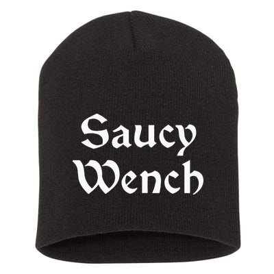 Saucy Wench Renaissance Fair Fayre Funny Renfest Halloween Short Acrylic Beanie
