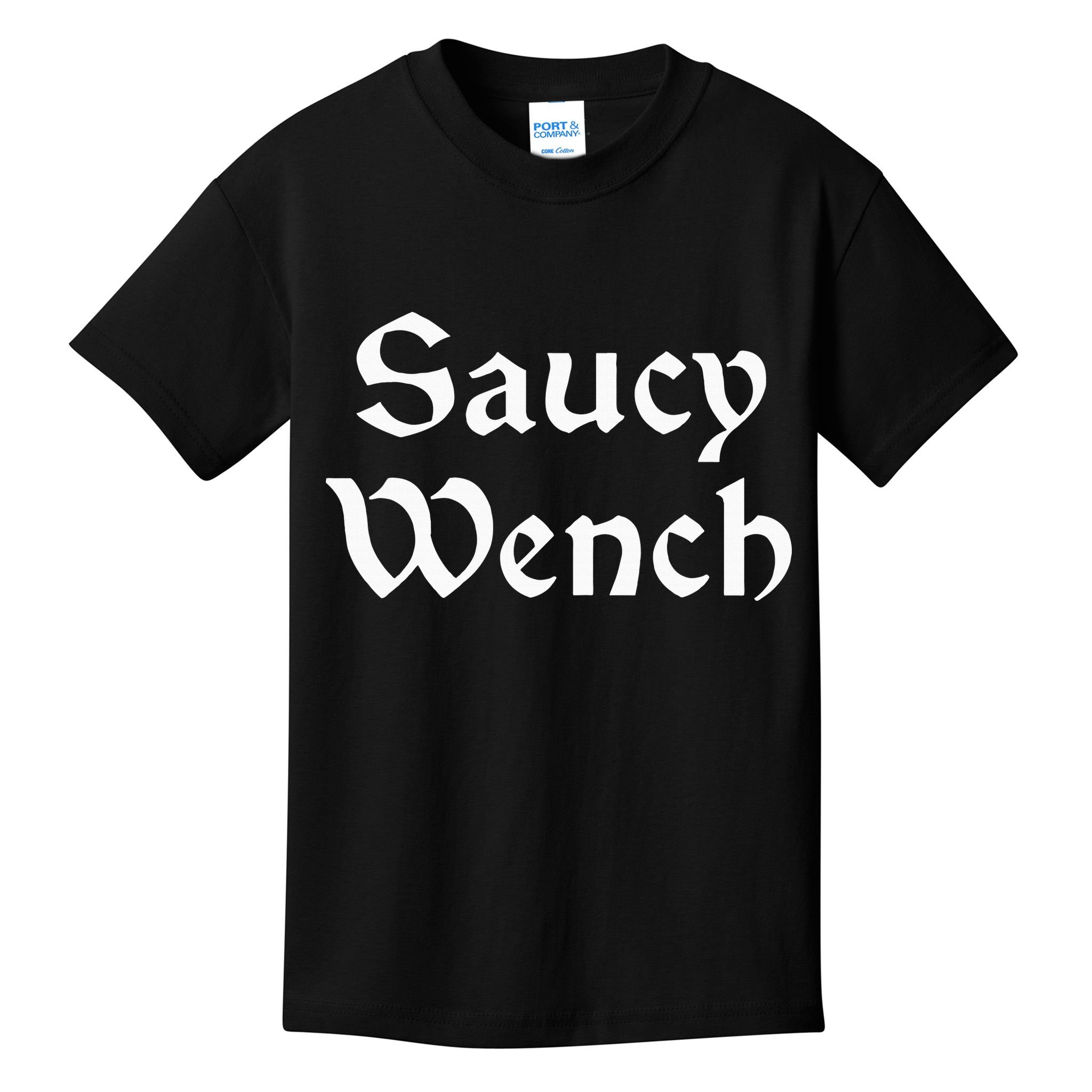 Saucy Wench Renaissance Fair Fayre Funny Renfest Halloween Kids T-Shirt